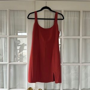 Abercrombie mini sundress coral red size large